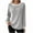 Gray, variant on Long Sleeve Shirts for Women Pullover Crew Neck Breathable Quick Drying Casual Workout Active Gym Athletic Sports Tops