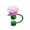 Purple, variant on Straw Covers Cap Toppers,0.39 Inch Rose Flower Straw Covers for Cup,Topper,Silicone Cover Dust Proof Plugs Protector,Flower Straw Tips Drinking Dust Cap for 30&40 Oz Accessories(White)