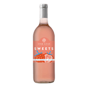 Oak Leaf Vineyards Sweets Strawberry Rose California Flavored Wine, 750 ml Bottle, 9% ABV