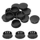 thumbnail image 1 of Uxcell 12pcs Tapones de agujero de nylon, tapones de agujero redondo de tornillo de 1-1/5" (30mm) cubiertas, negro, 1 of 7
