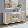 thumbnail image 2 of Dalton Armoire de Rangement à 2 Portes Blanc et Pin Vieilli, 2 of 14