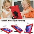 thumbnail image 4 of Dteck Case for Lenovo Tab M10 Plus (3rd Gen) 10.6-inch 2022 TB-125F/TB-128F,Shockproof Rubber Rugged Case Handle Kickstand Cover,Red, 4 of 6