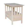 thumbnail image 2 of Pemberly Row 28" Traditional Wood Corner TV Stand in Unfinished, 2 of 10