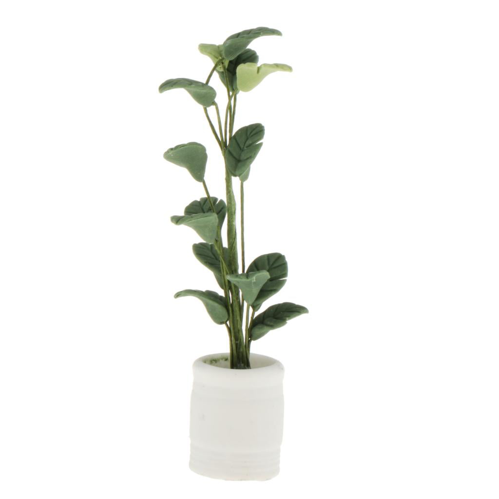 Details about   New 1/12 Green Plant in white pot Dollhouse Miniature Garden Accessory 2017  je 