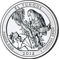thumbnail image 3 of El Yunque National Park Coin Lapel Pin Uncirculated U.S. Quarter 2012 Tie Pin, 3 of 7