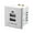 White, variant on Jesscasday Power Wall Socket with Double USB Outlet Plugs Power Outlets for Mobile Phone