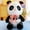 red, variant on Cute Plush Panda Toy Soft Stuffed Animal Creative Decor Gift for Little Fans