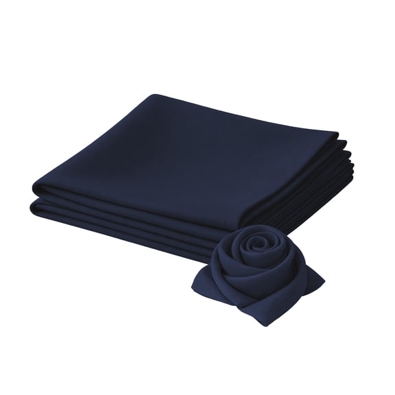 GILA Servilletas de Tela 45 x 45 cm | Lavables y Resistentes | Paquete de 24 Servilletas Color Azul Marino
