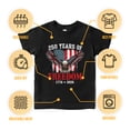 thumbnail image 5 of USA Independence Patriotic Shirt, 250 Years America Eagle Flag T-Shirt, 5 of 6