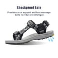 thumbnail image 4 of OutPro Men's Hiking Sandals Outdoor Walking Athletic Sandals Fashion Casual Flat Sandals Black, 4 of 10