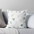 thumbnail image 6 of Ryan; Green Leaves Print 45x45cm Pillow Cover – Minimalist Botanical Theme for Living Room, Bedroom or Nature-Inspired Home Decor, 6 of 7