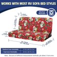 thumbnail image 7 of CHAQLIN Santa Snowflake Jackknife Sofa Cover Stretch, Fit for Travel Motorhome, RV Couch Covers Fit for RV Sofa Bed, 7 of 7