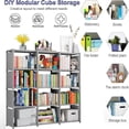 thumbnail image 4 of SOZOMO Estante Organizador Multiusos Libros,12 Cubos Estanter&iacute;a de Almacenamiento,Librero Organizador,Organizadores de Armario,Estanter&iacute;a Modular,para Juguetes,Libros,Ropa,Mueble, 4 of 8