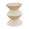 thumbnail image 3 of Tnarru PP Tabouret de Sofa en Forme de Sablier Table d'Appoint Petite Table de Nuit Portable Polyvalente Banc d'Entrée pour Chambre, Bureau Format Compact Blanc, 3 of 8