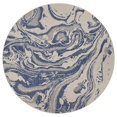 thumbnail image 1 of LR Resources SEADE81874WAZ76RD Abstract Oasis Indoor Outdoor Round Area Rug, 1 of 1