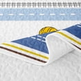 thumbnail image 5 of Homewish City Vehicle Striped Twin Quilt Set For Boys And Girls,Red Yellow Blue Emergency Truck Twin Coverlet Set,2 Pieces, 5 of 7