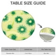 thumbnail image 6 of Green Yellow Dandelion Pattern Round Fitted Tablecloth with Elastic Edge,Dining Table Cover Waterproof,Outdoor Round Tablecloth for Camping,Dining,Indoor and Outdoor, 6 of 7