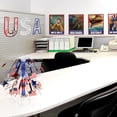 thumbnail image 4 of Club Pack of 12 Red and Blue Patriotic Glittered USA Party Streamers 4.5', 4 of 7
