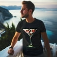 thumbnail image 5 of Mens Oversize T Shirts Party (1)Casual Short Sleeve Basic Tees Crew Neck T-Shirt Funny Graphic Tees Black or White XS-5XL, 5 of 5