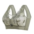 thumbnail image 1 of Puntoco Sujetadores sin aros para mujer Sujetador de encaje fino para mujer, cómodo y ventilado, de talla grande, sin aro de acero, 1 of 2