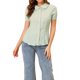 thumbnail image 1 of CAMISA SUAVE DE BOTONES CON COLLAR DOLL VINTAGE SWEET PARA MUJERES CHIC INSPIRAR XS VERDE, 1 of 7
