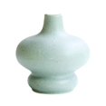 thumbnail image 2 of Jarrón de cerámica moderno, adorno, centros de mesa, arreglos florales, jarrones de porcelana para interiores, bodas, adornos de escritorio, regalo de inauguración de Esmalte de arena verde mayimx jarrones, 2 of 9