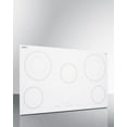 thumbnail image 4 of 36" Wide 208-240V 5-Burner Radiant Cooktop, White, 4 of 6