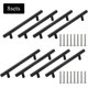 thumbnail image 3 of 8 Pieces Cupboard Handles Drawer Knobs Drawer Pull Cabinet Handle Kitchen Door Handles Stainless Steel Cabinet Handle for Cabinet Kitchen Bedroom, Bla, 3 of 5