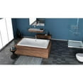 thumbnail image 2 of Malibu Home Vero Rectangle Massaging Air Jet Bathtub 60"x 42"x 22" in Biscuit, 2 of 5