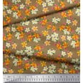 thumbnail image 3 of Soimoi Rayon Fabric Leaves & Flower Floral Printed Fabric 1 Yard 56 Inch Wide, 3 of 3