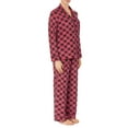 thumbnail image 5 of Secret Treasures Women's and Women's Plus Stretch Velour Long Sleeve Notch Collar Pajama Set, 5 of 7