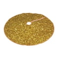 thumbnail image 2 of Bingfone Christmas Tree Skirt Mat Christmas Decoration Interior 48"-Gold Glitter, 2 of 8