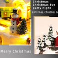 thumbnail image 5 of Christmas Village Houses Set Rotating Train Display Figurines LED Light Up Santa Claus Christmas Holiday Musical Decoration, 5 of 5
