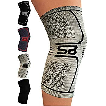 Compression Knee Brace - Great Support That Stays in Place - Perfect for Recovery, Crossfit, Everyday Use - Best Treatment for Pain Relief, Meniscus Tear, Arthritis, Joint Pain, ACL/MCL