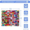 thumbnail image 5 of Coolnut 12x12Inx6 Sets) Reusable Soft Face Towel, Kitchen Hand Towel Bathroom Absorbent Towel, Gym Hotel Spa-World Flag Washcloth Gift, 5 of 7