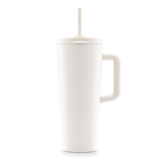 Ello Ultra Clean 40oz Stainless Steel Tumbler with Handle, Cream