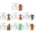thumbnail image 3 of Dsseng Handmade Mushroom House Candle Mould Epoxy Resin Molds Silicone Molds, 3 of 18