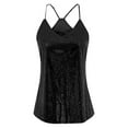 thumbnail image 7 of Sequin V Neck Tank Top for Women Elegant Sparkling Evening Attire and Party Wear, 7 of 7