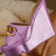 thumbnail image 4 of XYD Women Gold Chain Wedge Platform High Heel Mule Slides Slip On Open Toe Sandals Party Wedding Dress Shoes Size 11.5 Purple, 4 of 4