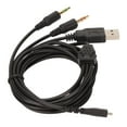 thumbnail image 3 of Replacement Headphone Cable, Stretch Resistant Stable Signal Black OFC Core 3 In 1 Plugs Headset Sound Cord  For Gaming Headset For Cell Phones, 3 of 8