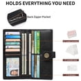 thumbnail image 6 of FALAN MULE Ultra Slim Thin Wallet for Women Bifold Leather RFID Blocking Designer Credit Card Holder, 6 of 8