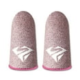 thumbnail image 1 of 10 Pcs Manchons de Bout des Doigts pour Jeux sur Téléphone Mobile Sensibles Résistants à la Sueur Gants Antidérapants Anti-Empreintes Digitales Ultrafins en Fibre Rose Type 2, 1 of 6