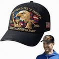 thumbnail image 2 of UAYOTSE United States 250th Anniversary Hat Adjustable Print Marine Corp Veterans Hat Retro Washed Caps, 2 of 7