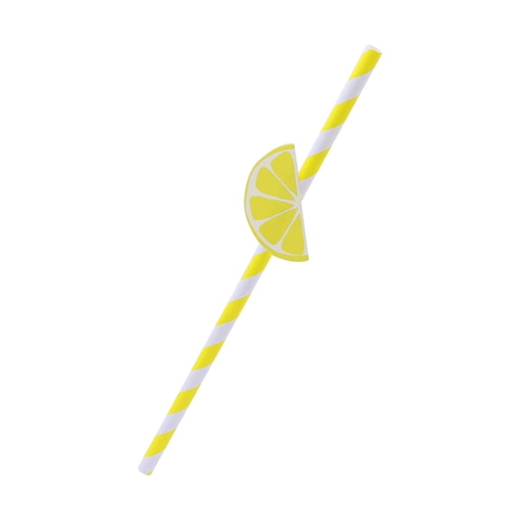 KALLORY Drinking Paper Straws Khaki 10Pcs Cylindrical Shape