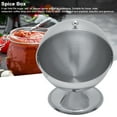 thumbnail image 2 of Filfeel Stainless Steel Spice Condiment Seasoning Jar Box with Swivel Cover for Salt Sugar Kitchen Container Tools,Seasoning Box,Condiment Box, 2 of 7