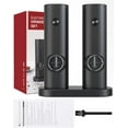 thumbnail image 4 of Uncahome 2 Pack Electric Salt and Pepper Grinder Set, Battery Powered - Automatic Salt Pepper Mill Grinder, Black, 4 of 8