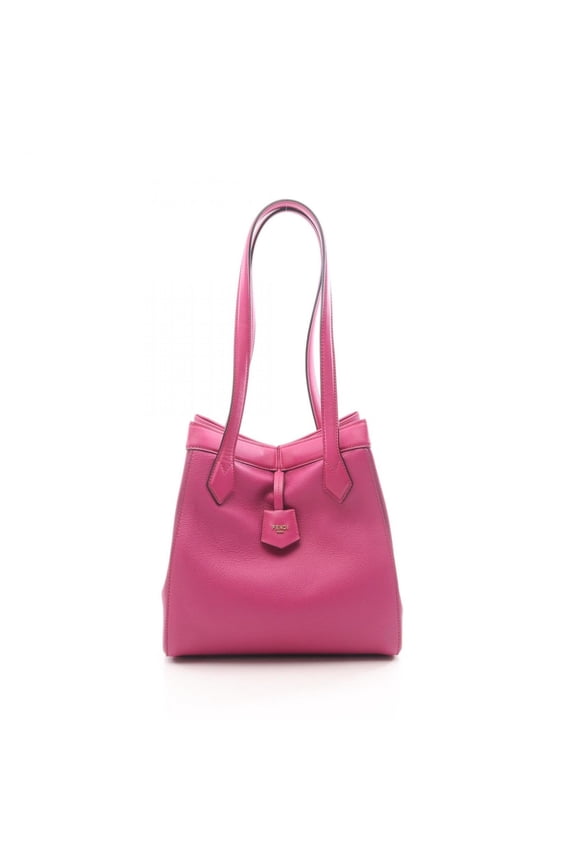 Pre-Owned Fendi ORIGAMI MEDIUM Tote Bag, Leather, Women's, Pink, 8BH414 (Good)