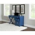 thumbnail image 2 of Linon Lakelyn 4-Drawer Desk, 48" Wide with Side Storage, Navy Finish, 2 of 30