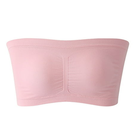 

women s lingerie camisoles & tanks Stretch Strapless 1 Piece Bra Summer Bandeau Bra Plus Size Strapless Bra Comfort Wireless Bra Padded Top Bra For Women