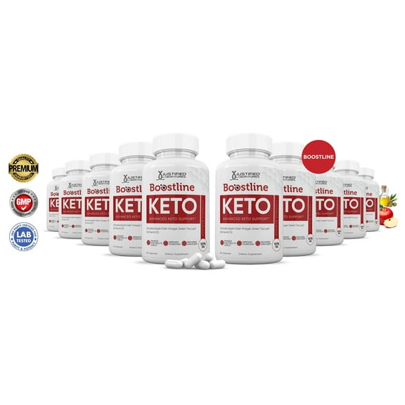 (10 Pack) Boostline Keto ACV Pills 1275mg Alternative to Gummies Dietary Supplement 600 Capsules
